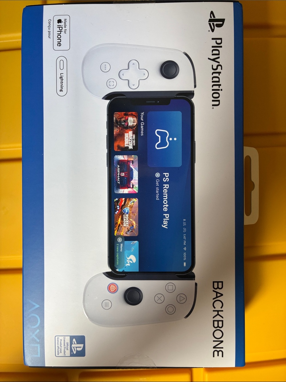 Sony PlayStation Backbone Mobile Controller White